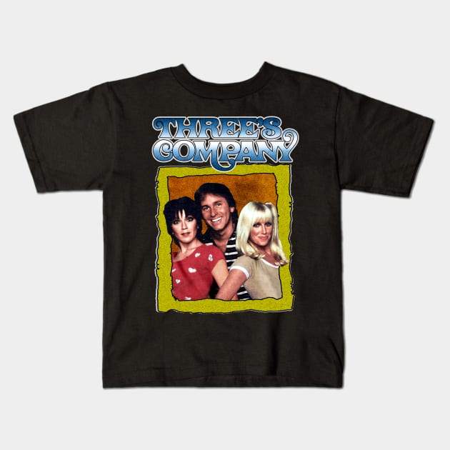 Threes company Kids T-Shirt by HORASFARAS